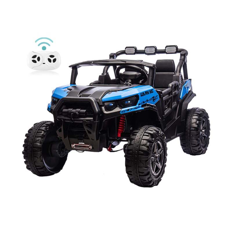 UTV elettrico per bambini a 2 posti da 12 V con musica Bluetooth e telecomando parentale