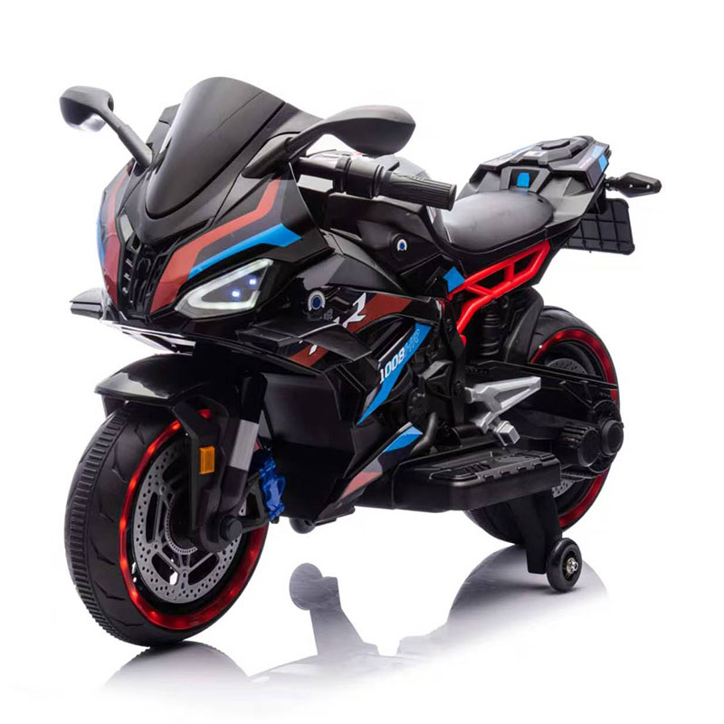 Motocicletta cavalcabile di grandi dimensioni da 12 V. Può ospitare due persone