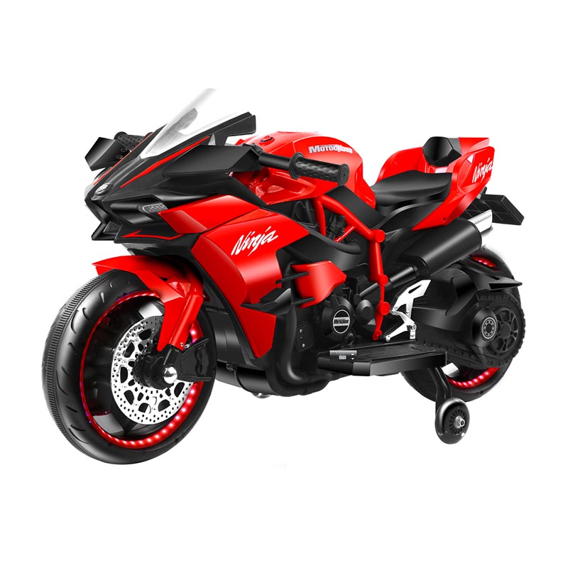 Motocicletta cavalcabile di grandi dimensioni da 12 V per bambini più grandi con musica e luci