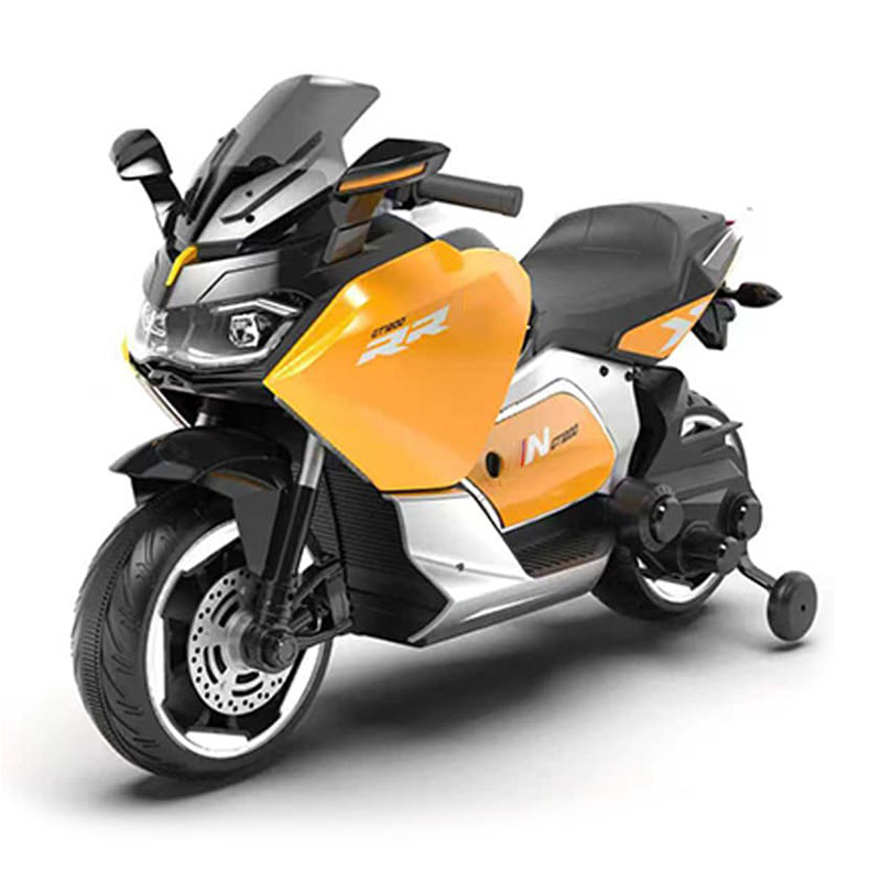 Motocicletta a 2 ruote per bambini a doppio motore 12V con lettore MP3 e Bluetooth