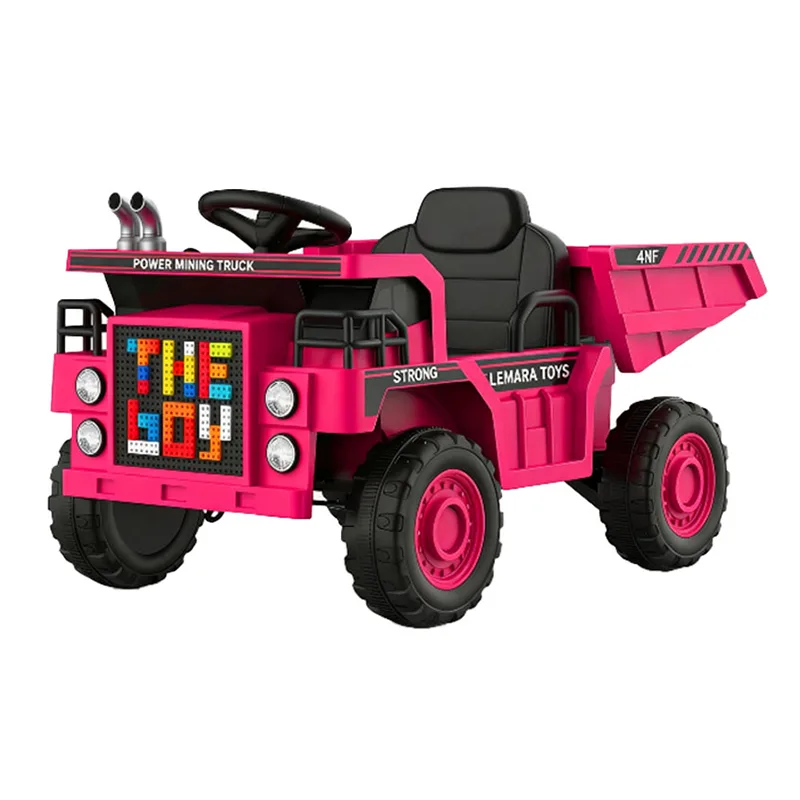 Auto da corsa per camion escavatore elettrico RC per bambini 12V