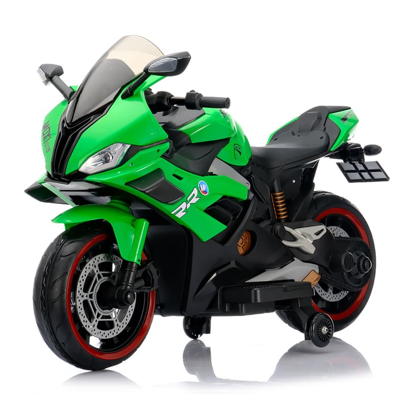 Motocicletta cavalcabile per bambini da 12 V con impugnatura girevole