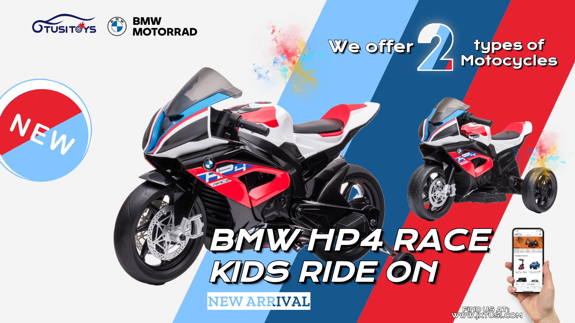 Diamo il benvenuto al nuovo arrivo della nostra BMW HP4 Race per bambini che partirà dalla primavera di quest'anno