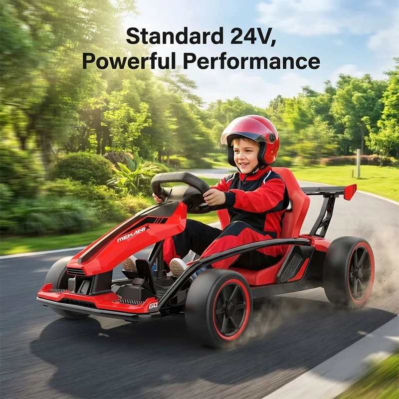 Giro in go kart elettrico potente da 24 V