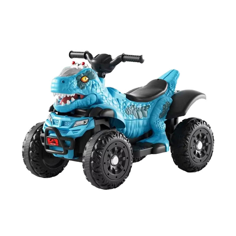 Auto elettrica per bambini, cavalcabile, dinosauro ATV