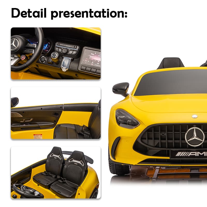 12V Licensed Mercedes AMG GT3 Kids Electric Ride-On Car