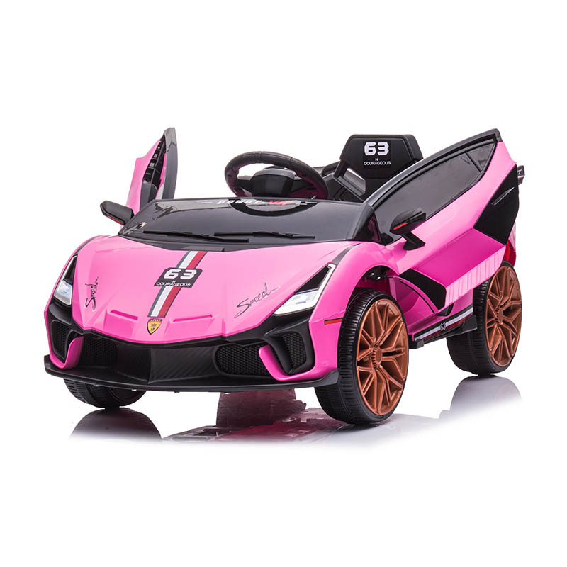 12V 2WD Kids Ride-On Car with Double Doors & Swing