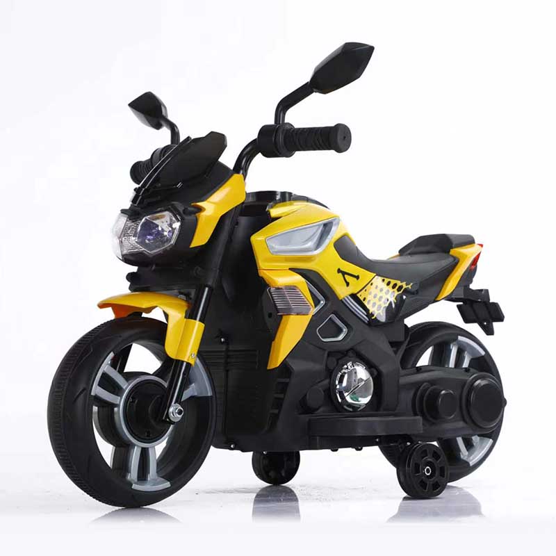 Kids Electric Motorcycle with One-Button Start, Music & LED Lights