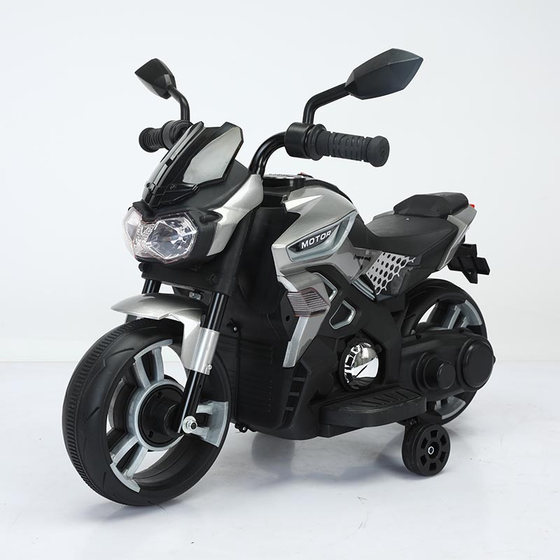 Kids Electric Motorcycle with One-Button Start, Music & LED Lights