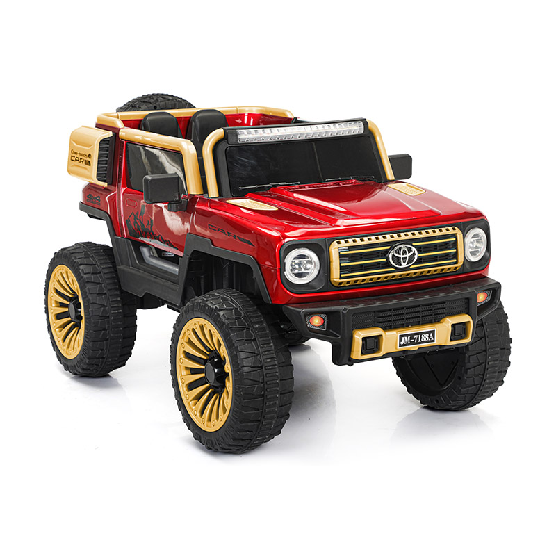 12V Four-Wheel Ride-On Car with suspension & swing