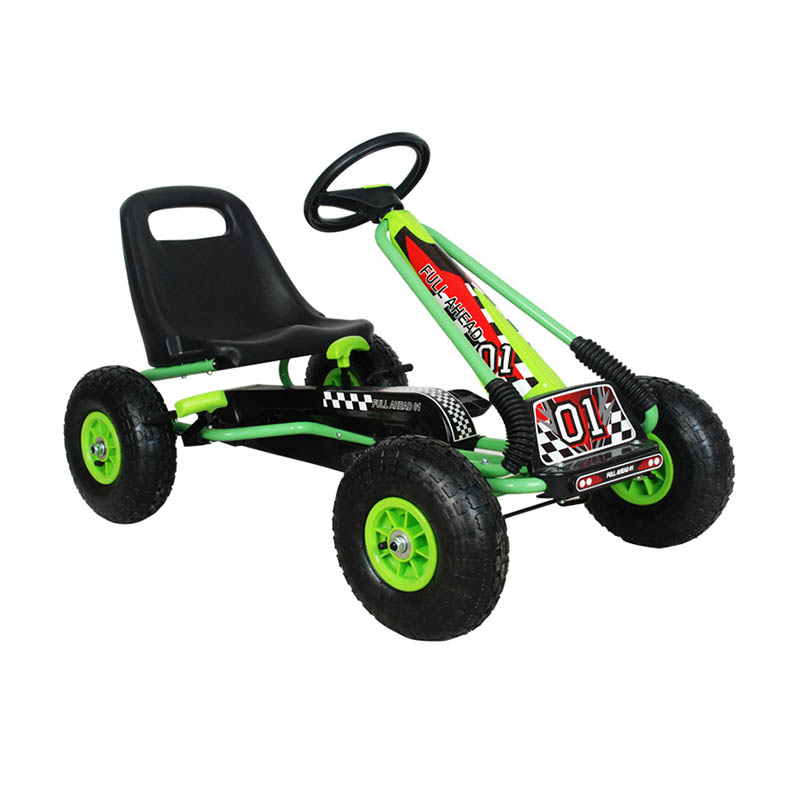 Go Kart a pedali per bambini con ruote pneumatiche, avanti e indietro