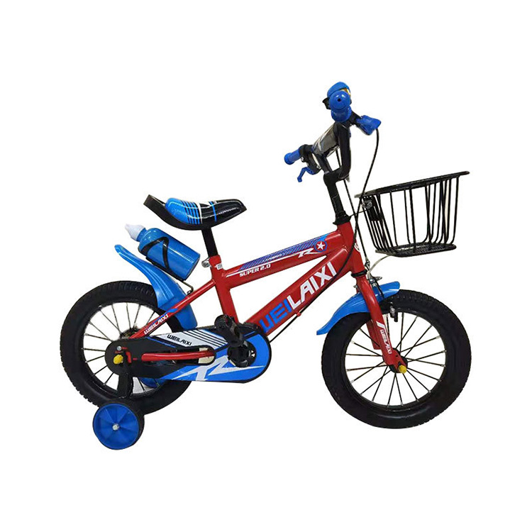 Biciclette per bambini in acciaio/Nuovo modello di ciclo da 12 pollici per bambini/bici per bambini a 4 ruote OEM per bambini dai 3 ai 5 anni